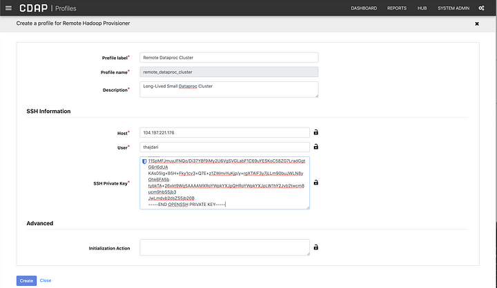 Configuring the Remote Hadoop Provisioner